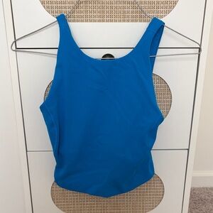 lululemon athletica Blue Scoop-Back Athletic Tank